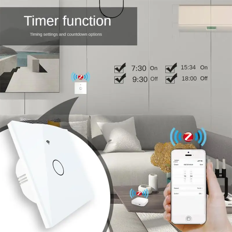 Touch Switch Energy Saving Convenient User Friendly Innovative Energy Efficient Smart Home Switch Wireless Control Durable Safe