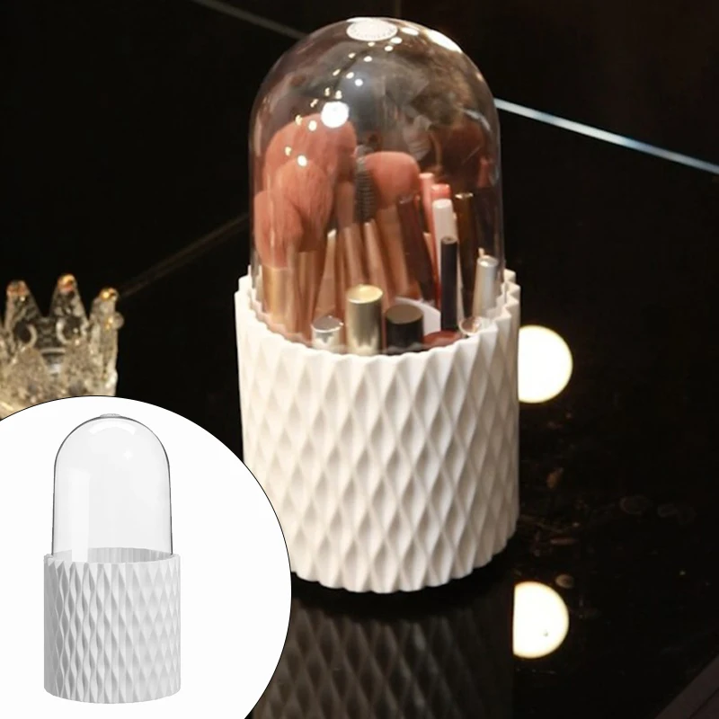 Rotating Cosmetic Brush Storage Container Cosmetic Storage Box Desk Pen Holder Eye Shadow Storage Rack Eye Shadow Brush Bucket