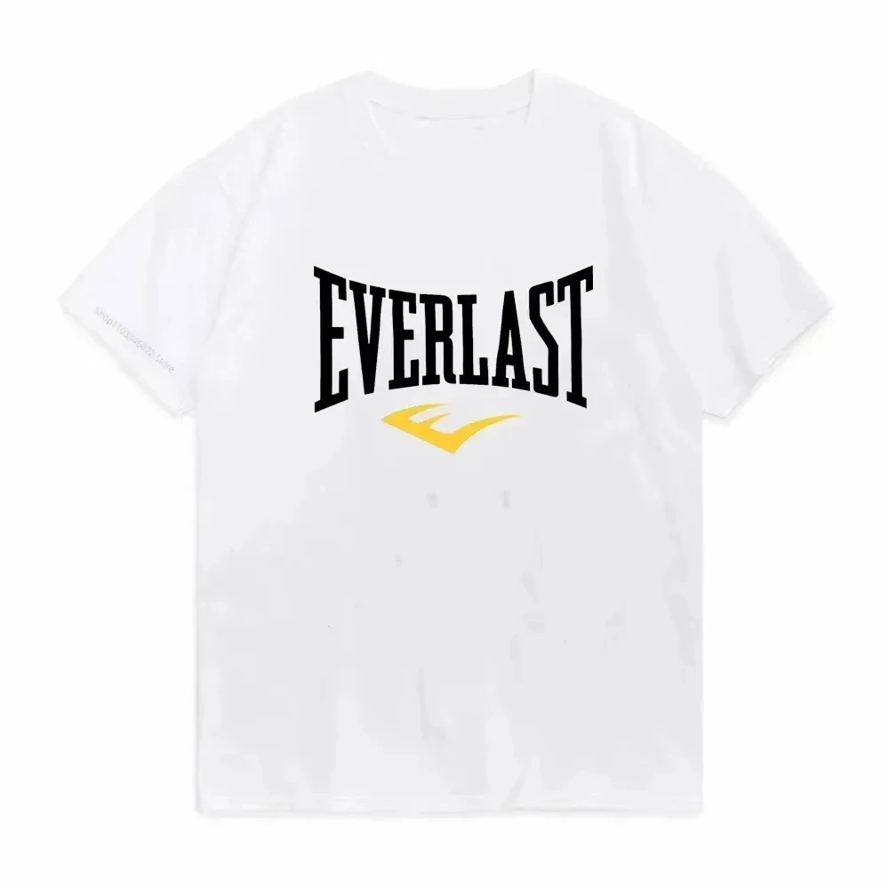 EVERLAST BOXING شعار تي شيرت المرأة جولة الرقبة المطبوعة الصيف تي شيرت Harajuku الشارع قمة الموضة