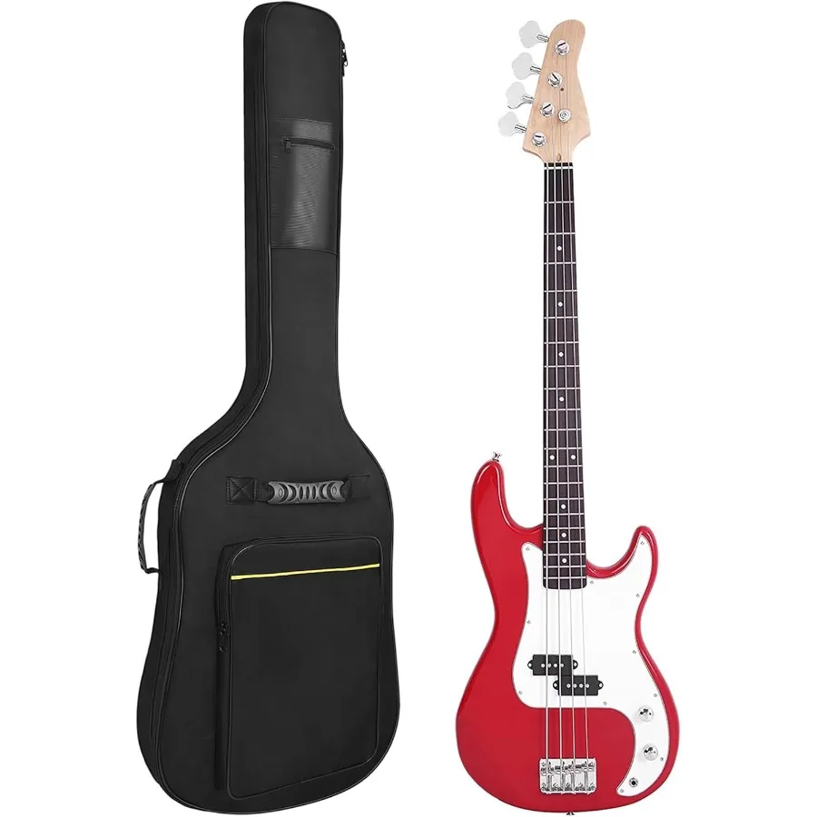

Bass Guitar Bag Bass Guitar Case 7mm Padding Waterproof Electric Bass Case Electric Bass Gig Bag Backpack with Neck Strap and P