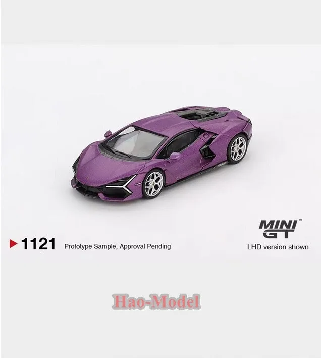 

MINIGT 1/64 Lamborghini Revuelto Viola 30th, коллекционная модель автомобиля из литого металла в коробке, подарок