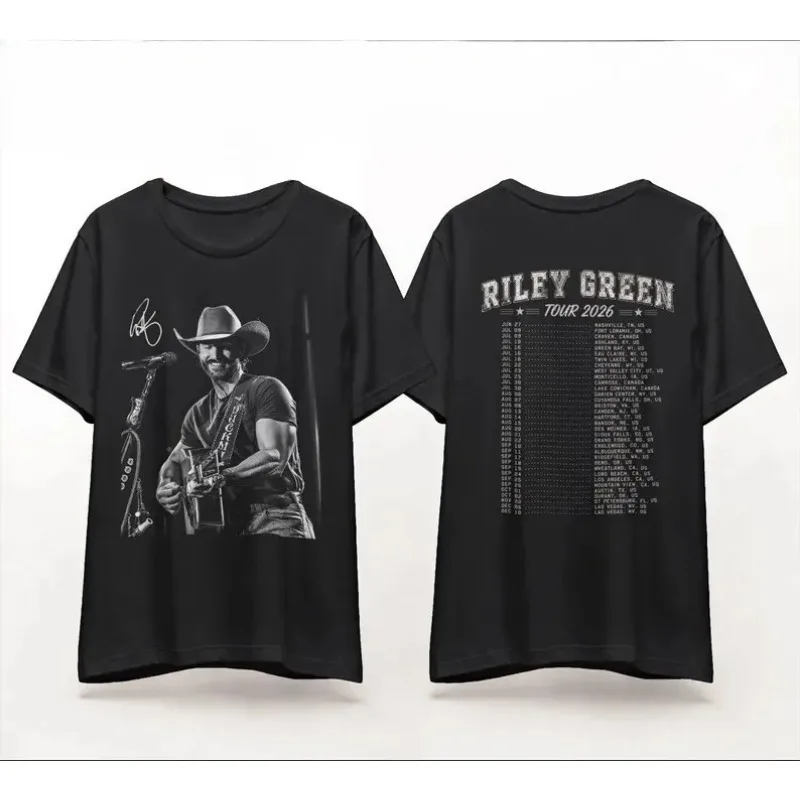 Riley Green Merch T-shirt Men Short Sleeve Tee Unisex Tops Causal Clothes Female Y2K Tops