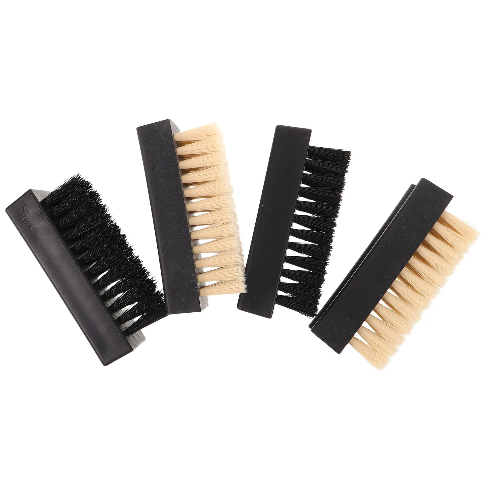 

4pcs Multifunctional Shoe Cleaning Brush Set Soft Hard Bristle Sneakers Boots Suede High Heels Horsehair Polish