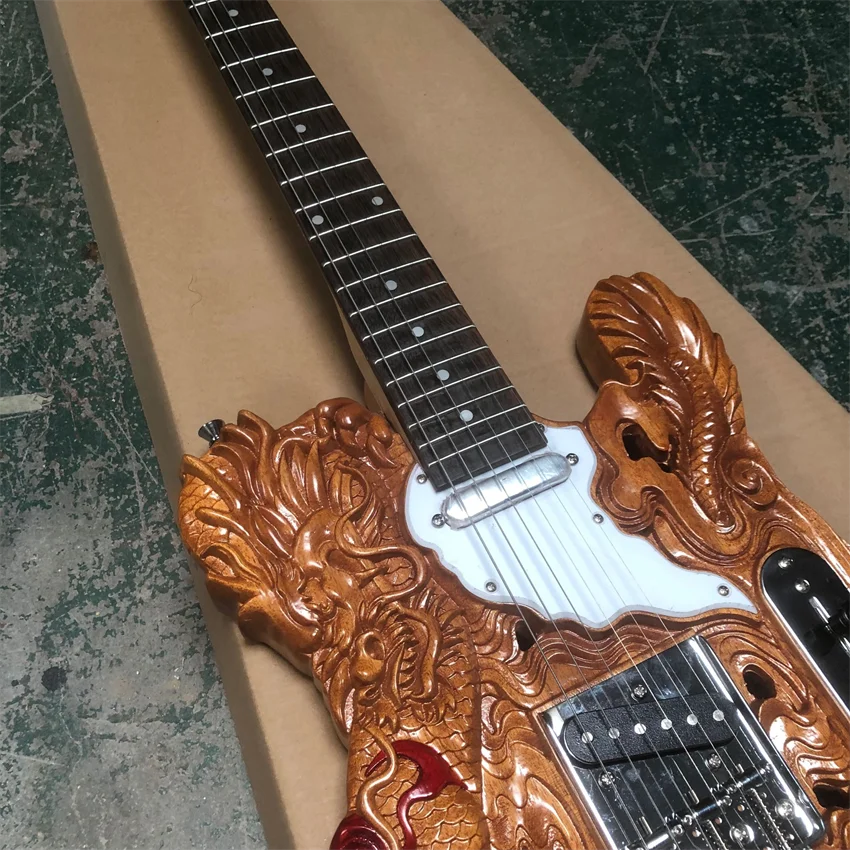 New 6-string carved electric guitar with negative matte paint. All colors are available, wholesale and retail