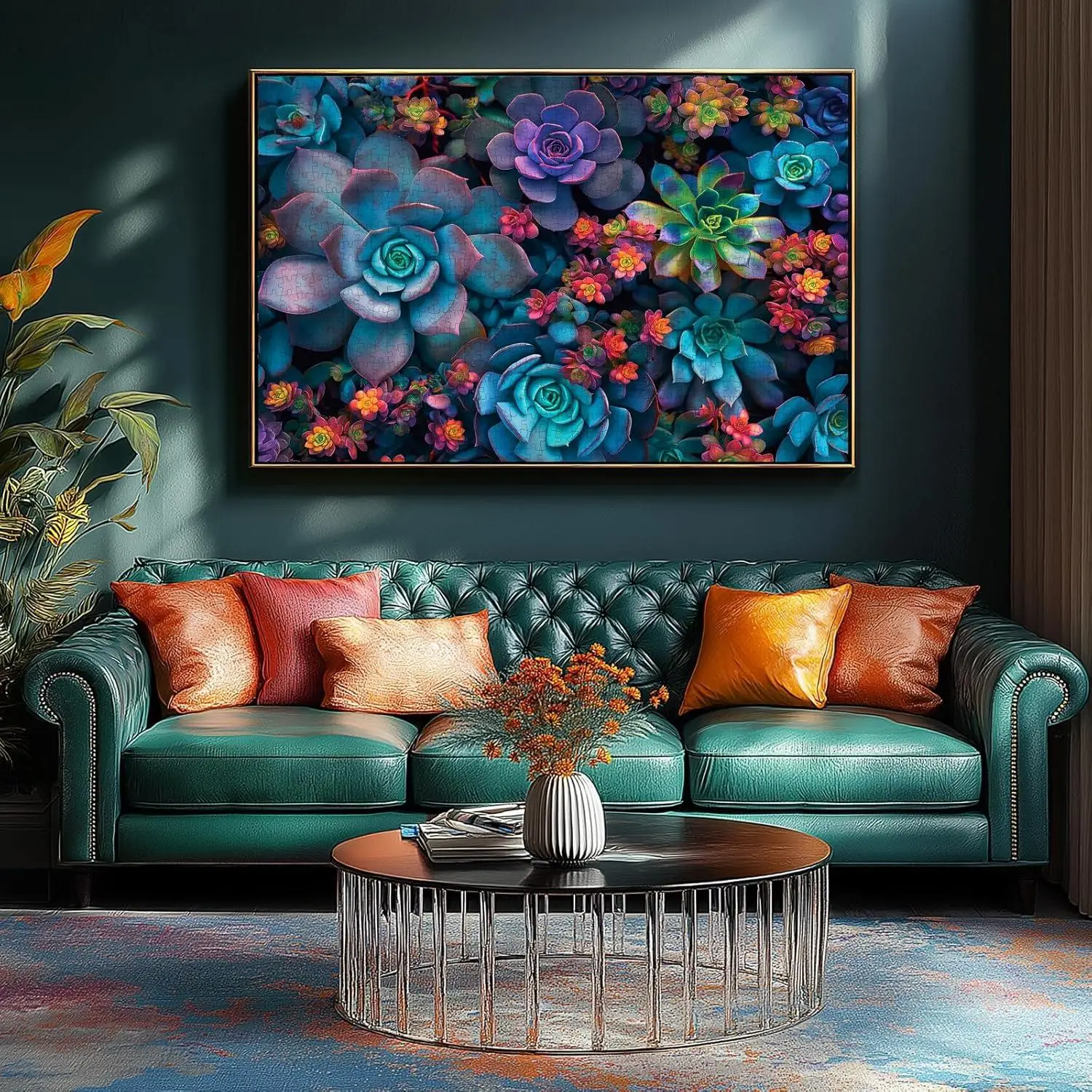 عصاري سيمفوني 150/300/500/1000 قطعة بازل قطع للبالغين قسط جودة الأعمال الفنية الملونة لغز الدماغ إغاظة متعة