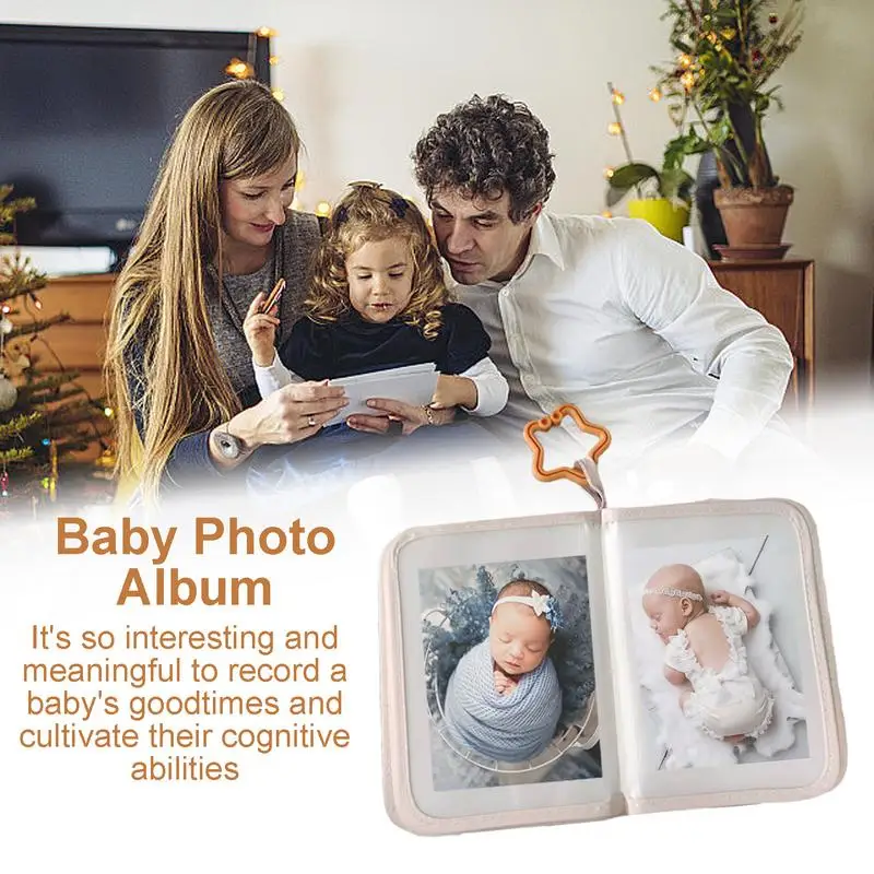 Photo Album For Baby Cute Bear Design Photo Book Multifunctional Portable Picture Book Picture Album With Star Hook home decor