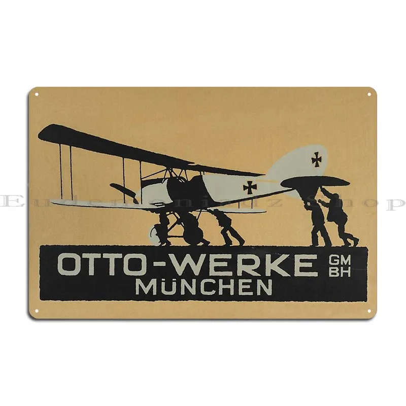 ملصق الطائرات الألمانية Ww1 Fokker Dr. I L-Birds العودة إلى نورماندي 80th معدن الحديد جدار ديكور حانة جدار اللوحة تين تسجيل ملصق