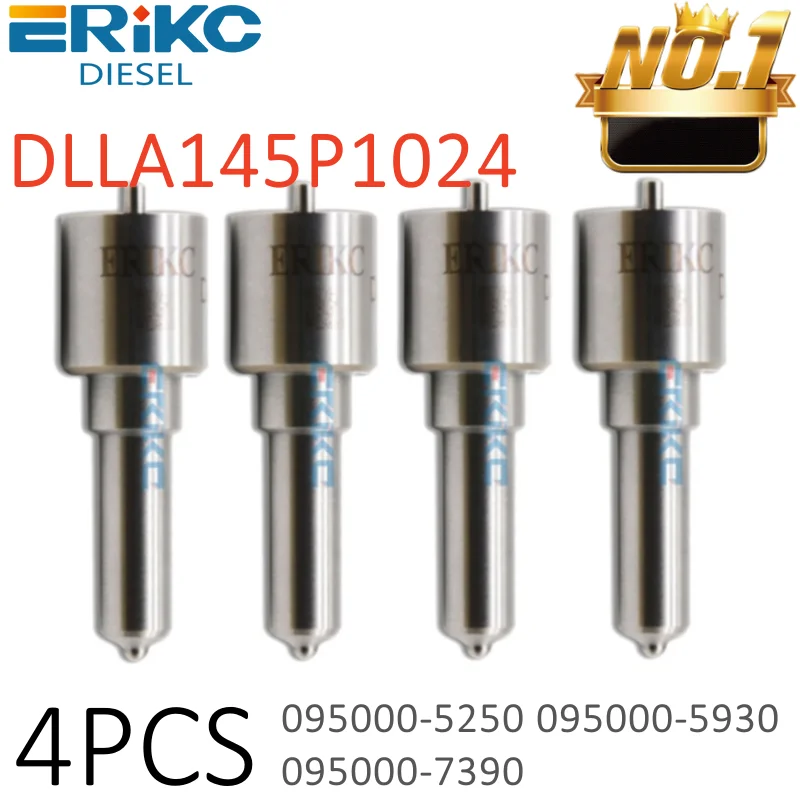 

095000-5250 095000-5930 095000-7390 4PC DLLA 145 P 1024 Nozzle Assy DLLA145P1024 Diesel Fuel Injection Nozzle DLLA 145P1024