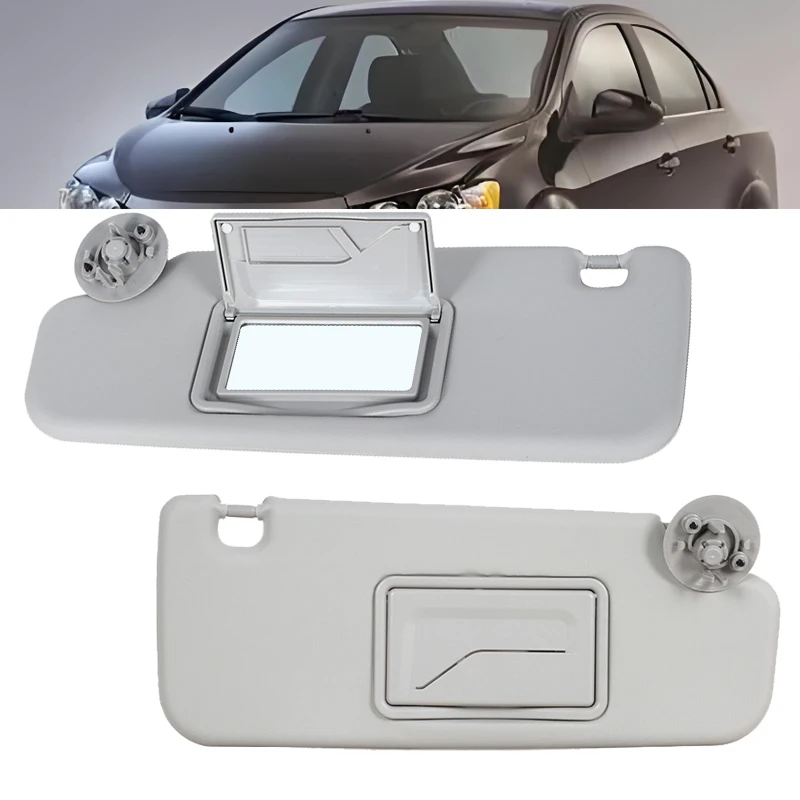 Car Sunscreen Shade Left Right Side Car Front Sun Visor Panel For Chevrolet Sonic 2012 2013-2016 Sunvisor With Makeup Mirror