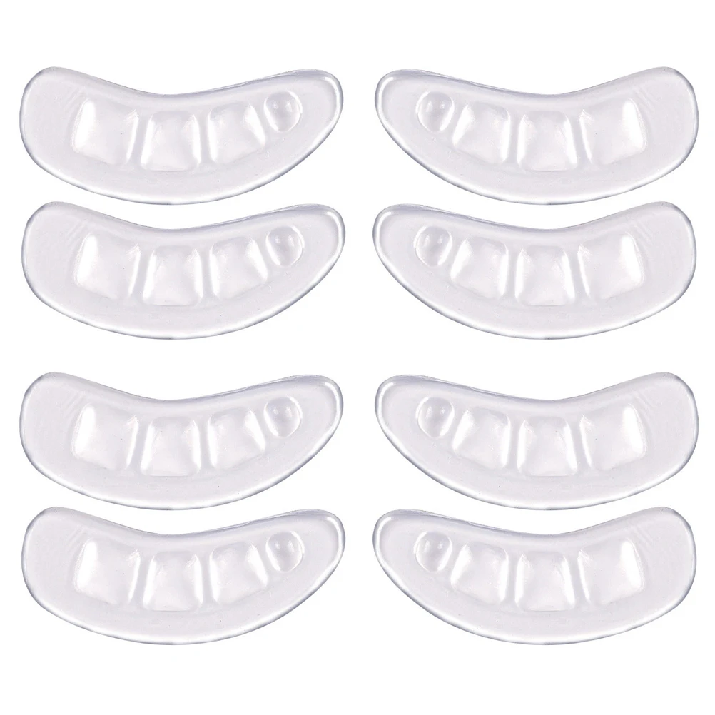 

4 Pairs Non slip Heel Stickers Flannel Grip Pads Anti skid Shoes Protectors Thin High heels Boots Sports Flats