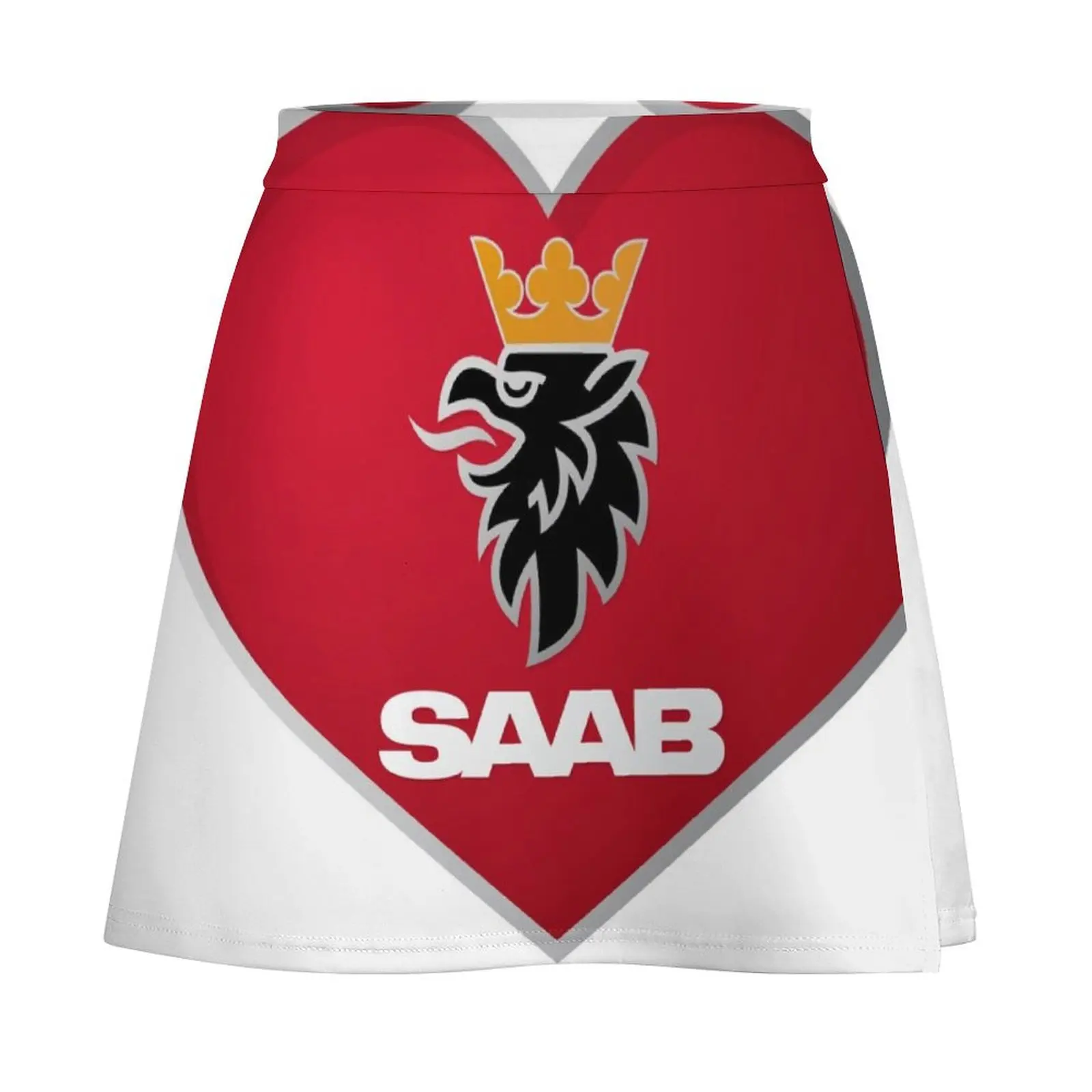 SAAB Red Heart - Love of SAAB Cars Mini Skirt skirt set japanese style dresses for prom School skirt