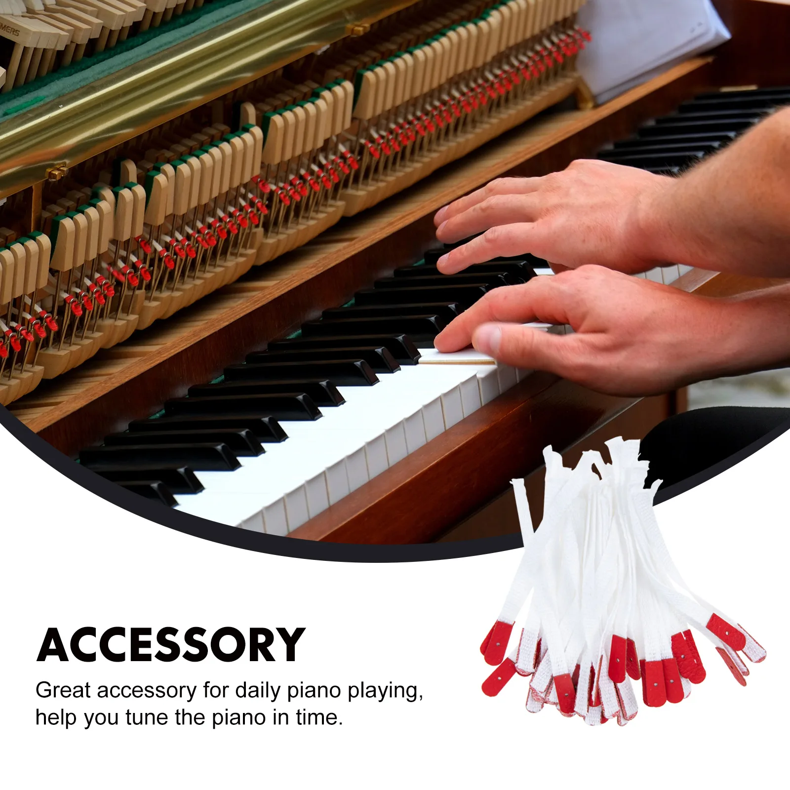 

50 Pcs Piano Straps Tuning Tool Climbing for Artificial Professional Parts Repair