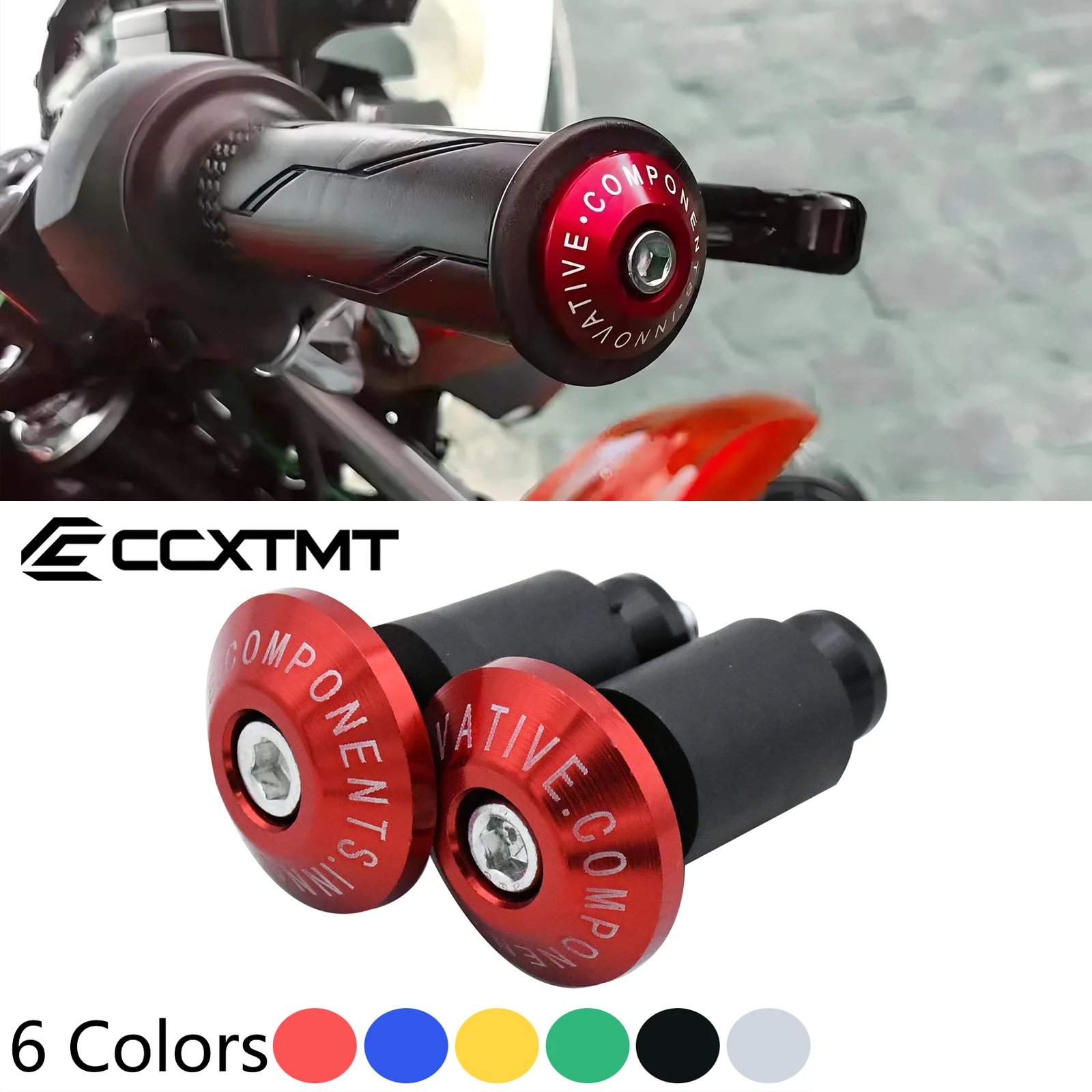 Moto Maniglia Bar End Cap Manopole Manubrio Tappo di Protezione Spina Per Honda CB650R CB500X CB500F CB1000R CBR600RR Yamaha BETA RR