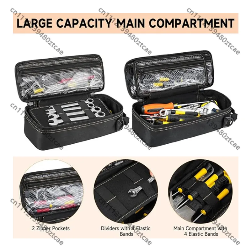 Portable Oxford Cloth Tool Bag, Heavy Duty Tactical Small Storage Case for Men Daily Use