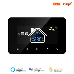 Tuya WiFi Smart termostato regolatore di temperatura riscaldamento a pavimento elettrico riscaldamento ad acqua Display LCD per Alice Alexa Google Home