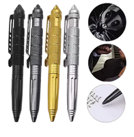 Tactical Pen Multifunction Aluminum Alloy Emergency Glass Breaker Pen Outdoor Camping Security Survival Tools