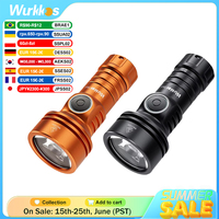 Wurkkos TS11 Mini 18350 Flashlight USB C Rechargeable EDC SFT40 Torch Powerful 2000LM RGB Auxiliary IP68 Waterproof Anduril 2.0