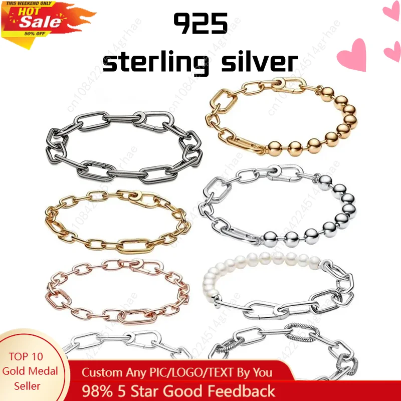 

Fit Moment Charm Diy Bracelet Snake Bone Chain Women's Fashion Jewelry Classic Hot Selling Castle Bracelet Exquisite Gift