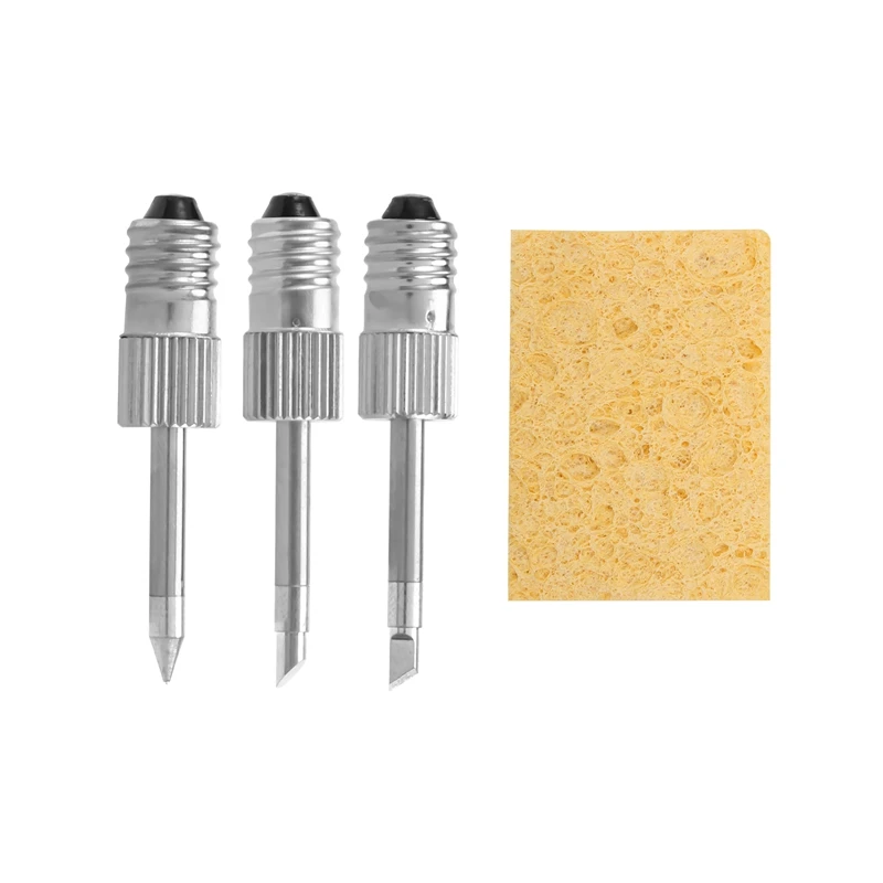 3Pcs Brass Soldering Tips USB Soldering Iron Head Welding Soldering Tips For E10 Interface Soldering Stations