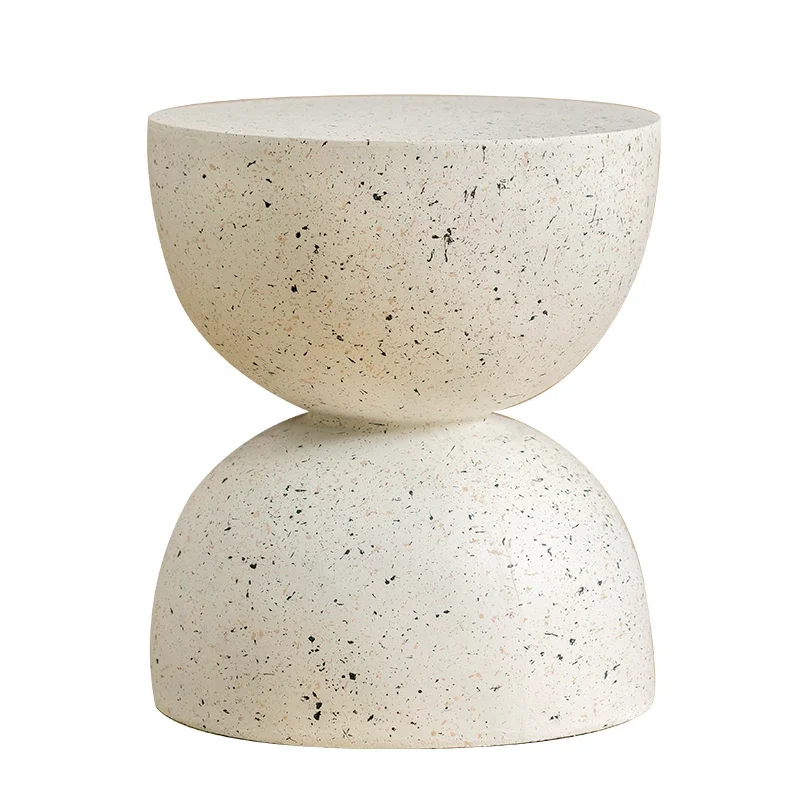 

Nordic Hourglass Imitation Terrazzo Small Side Table Ins Coffee Table Coffee Creative Round Storage Small Side