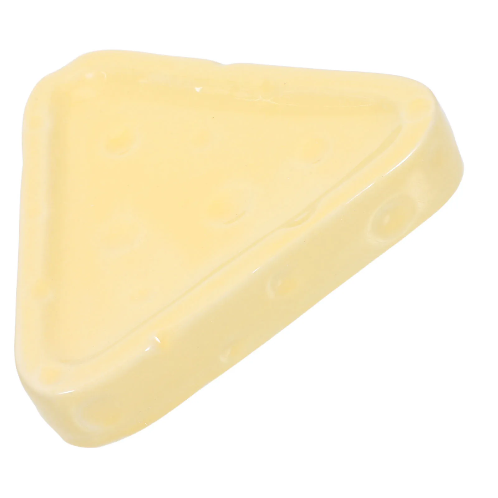 

Cheese Inspired Ceramic Decorative Tray Multi-Functional Jewelry Dish Vanity Bedroom Bathroom Ring Holder Aromatherapy