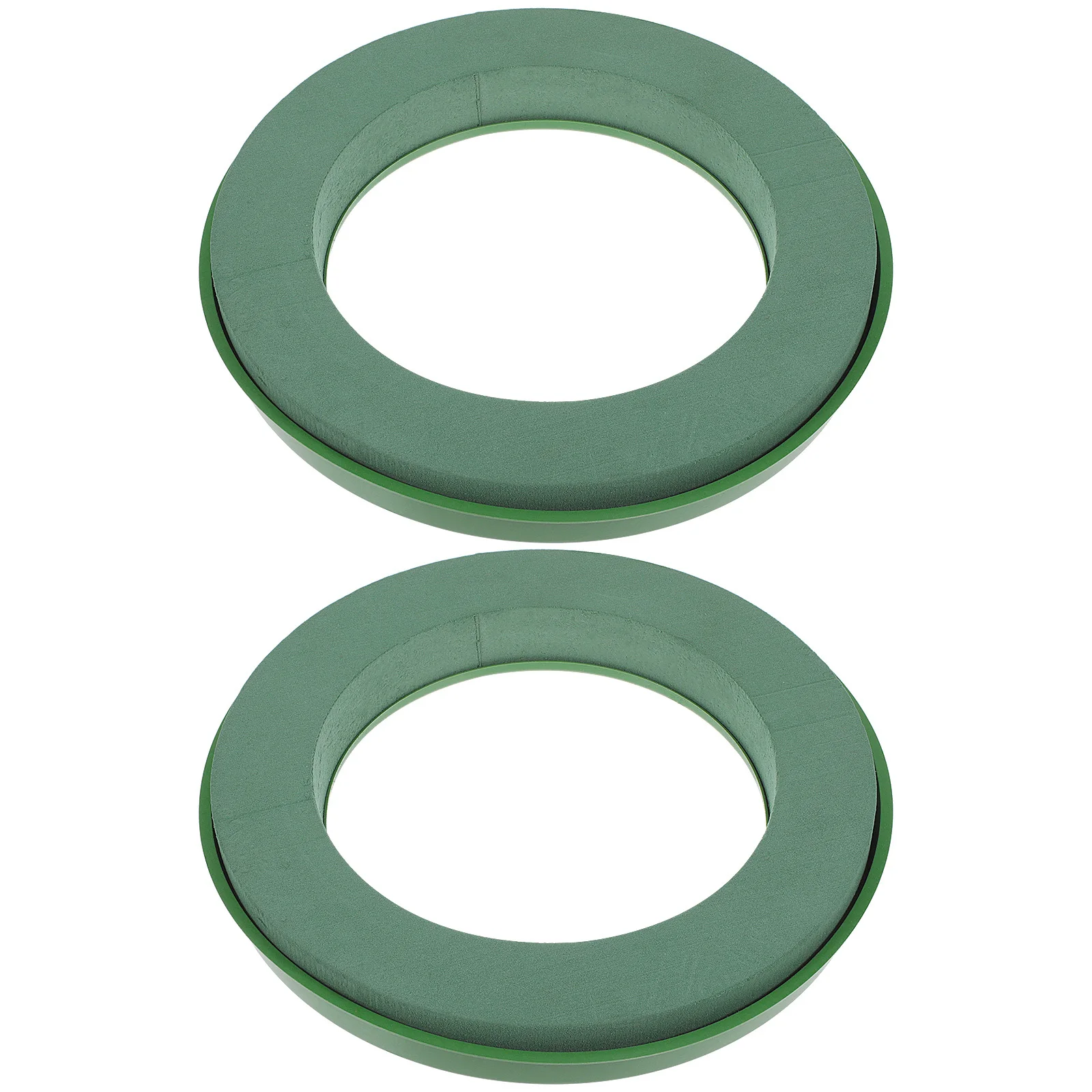 

2pcs Floral Foam Ring Wet Flower Mud With Suction Cup For Wedding Car Decoration Diy Flower Arrangement Supplies