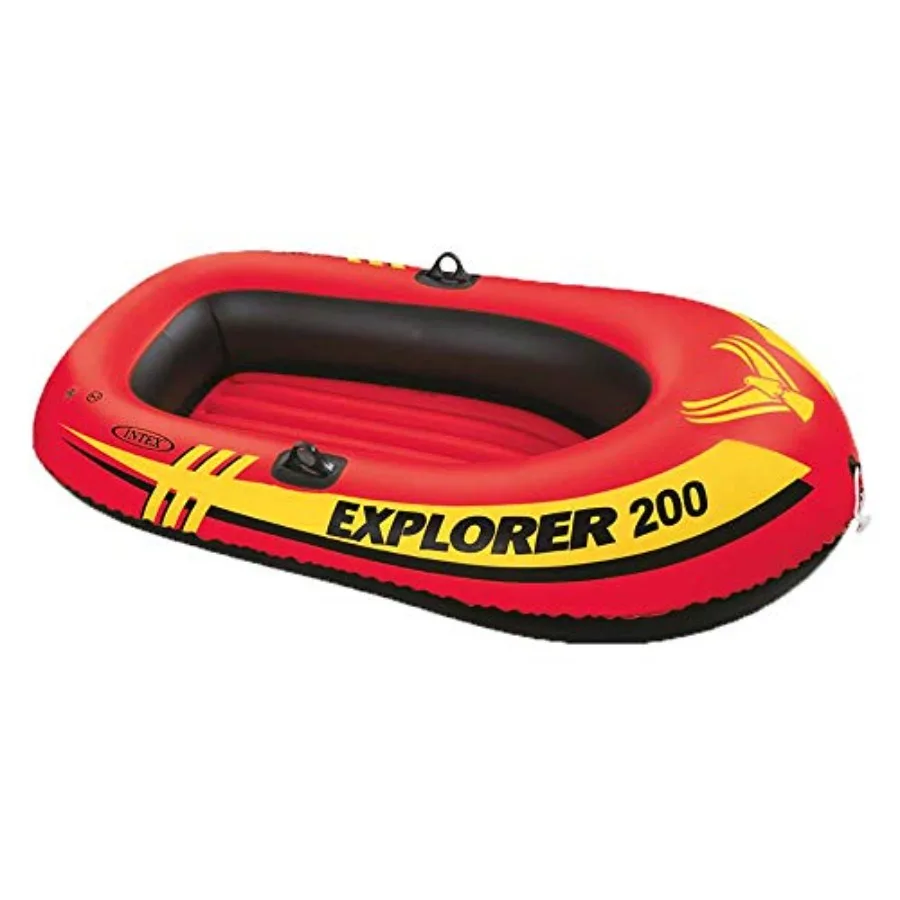 

Explorer 200 Inflatable 2 Person River Boat Raft Set Oars and Pump