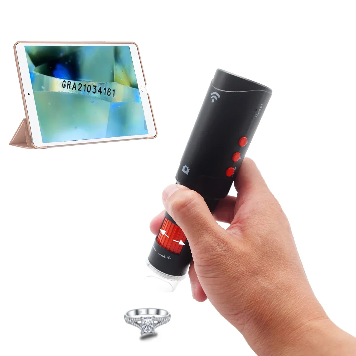 偏光ダイヤモンドGIAテスト顕微鏡ジュエリーデジタル顕微鏡ワイヤレス