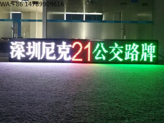 

Custom Waterproof LED DisplayCar Accessories Bus Electronic Display (P7.62-32X224)