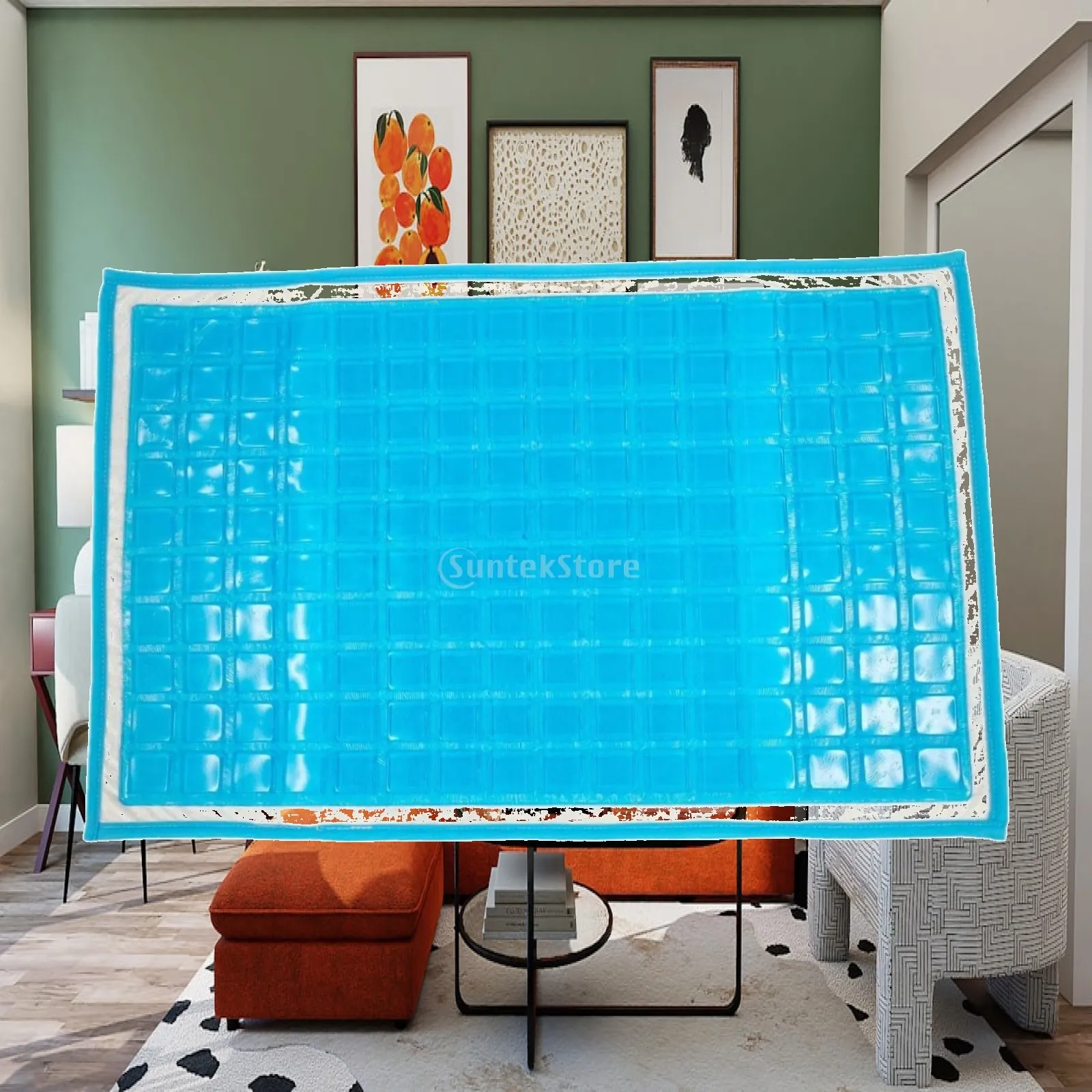 Soft Cooling Gel Pillow Pad Heat Dissipating Summer Sleep Cushion for Bedroom Salon Spa Bed Home