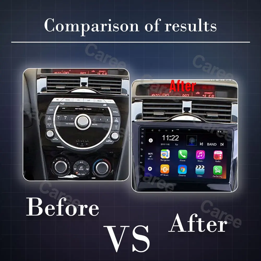 For Mazda RX8 RX-8 2003 - 2008 Car Radio Android 14 Stereo Car Intelligent Systems GPS Wifi Navigation Car Video Player No 2din