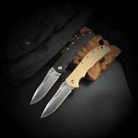 HARNDS Knight Folding Knife Pocket Knife Outdoor EDC Tools 8Cr14MoV Blade with Glass-Reinforced Nylon Handle