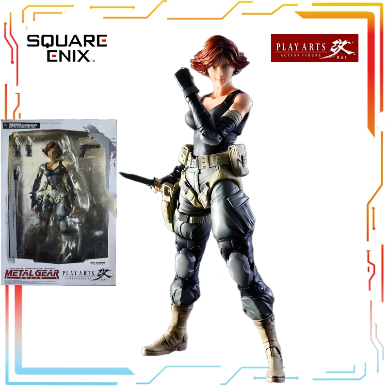 スクウェア・エニックスオリジナルプレイアーツ修正済み完成可動人形シリーズメタルギアアニメアクションフィギュアモデルおもちゃギフト男の子向け