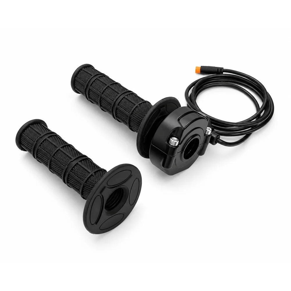 For Surron E-Bike Replacement Throttle Handlebar Hall Linear Sensor Type Waterproof Connector Flexible Wire ABS Black