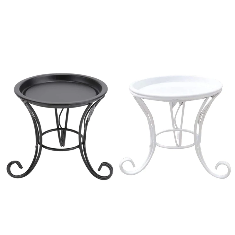 

Flower Stool Metal Flower Stand,European Style Stool Balcony Floor Garden Flower Pot Planter Holder Decor Plant Shelve