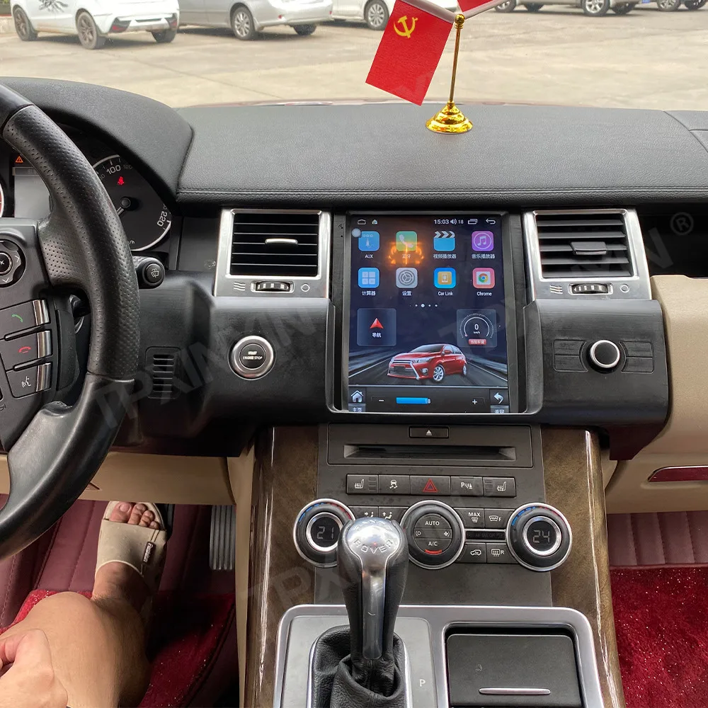 10.4 Inch Android 13 left-hand drive CarPlay For Land Rover Range Rover Sport 2010-2013 GPS Multimedia Player Stereo Head Unit