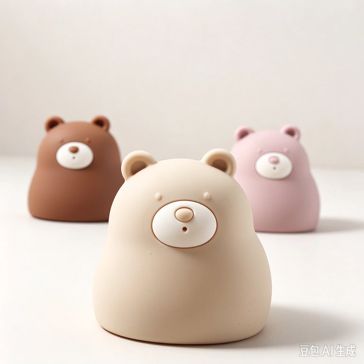 Baby Silicone Bear Bath Toy, Soft Teething Water Play Toy for Infant Toddler, BPA Free Bathtub Shower Toy for Baby Bath Time