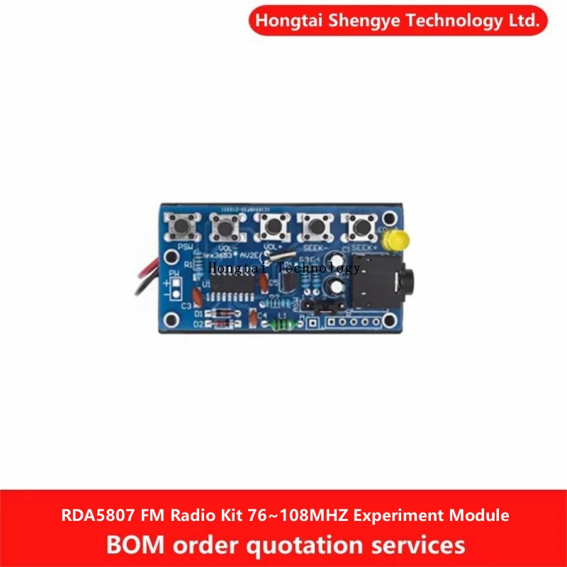 Zestaw radiowy RDA5807 FM FM 76 ~ 108MHZ moduł zestawu eksperymentalnego