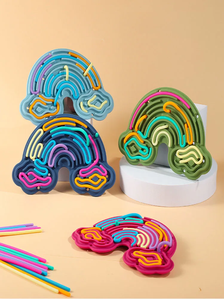 Silikon-Sensorik-Matte zur Stresslinderung, Stressabbau-Spielzeug, Aktivitätsbrett, Puzzle-Spielzeug, Quetsch-Stressabbau-Spielzeug, Fidget-Spielzeug – Detail 8