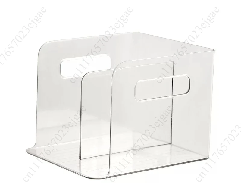 Clear Desktop Bookshelf Modern Book Storage Rack Magazine File Holder Bookcase for Table Home Countertop Study Room Documents