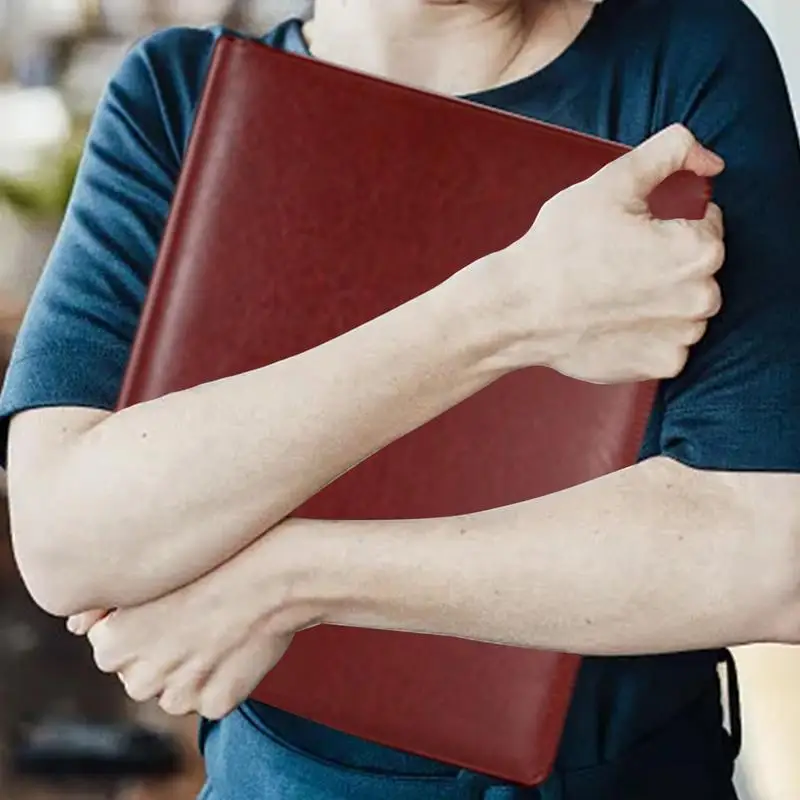 Important Document Organizer Binder Multipurpose Business Binder A4 Document Binder Folio Portable File Storage Folder Card