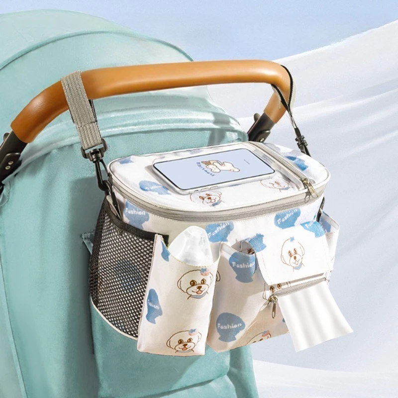 Mommy Bag Stylish Lightweight Stroller Bag, Must-Have Taking Your Baby Out Storage Pouch  Outdoor Mom Baby Bag