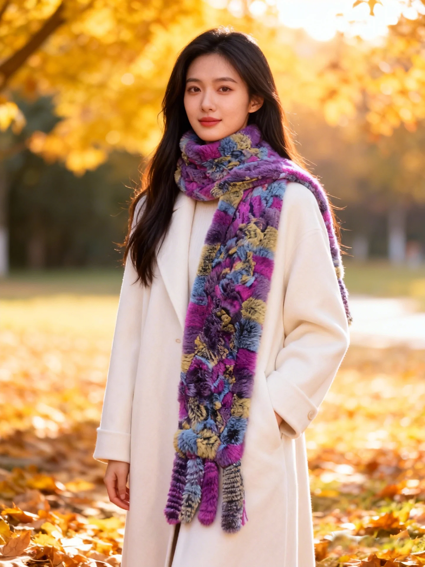 korean-sle-long-double-sided-knitted-rabbit-fur-scarf-women's-fur-ne-warmer-faionable-warmth-accory-for-winter