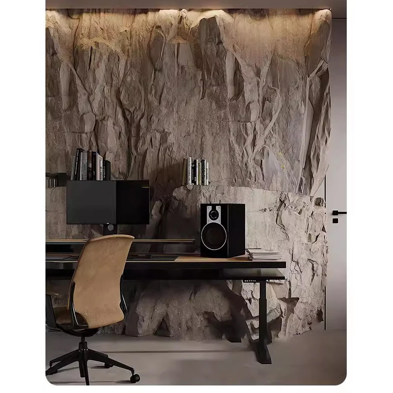 30X30CM Rock Mountain Rock PU Background Wall Art Stone Lightweight Material for Cutting Indoor Outdoor Use