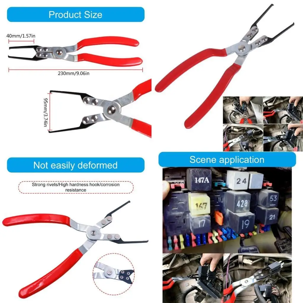 

652F Professional Relays Pulling Pliers Disassembling Extractors Tool with Nonslip Handle for Electronic Engineer Maintenance
