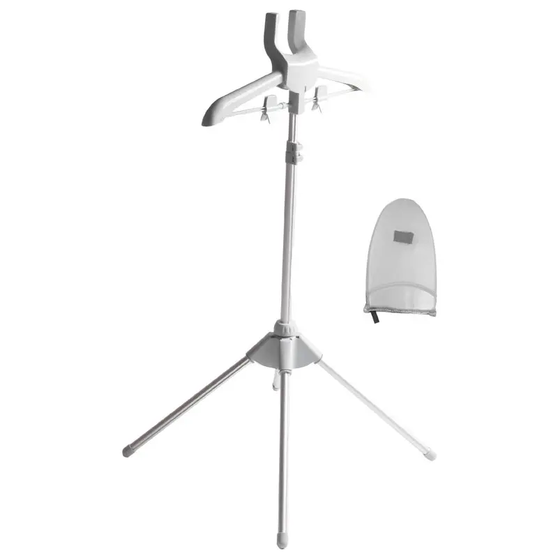 Customer Favorite Foldable Garment Steamer Stand With Ironing Gloves For Clothes,Adjustable Steamer Rack With Two Clips For Suit