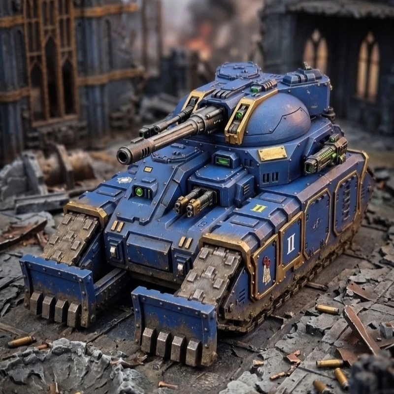Sci-Fi Heavy Assault Tank Model Kit Unpainted Resin Wargame Vehicle Unit Tabletop Gaming Miniature Tracked Tank Painting Display