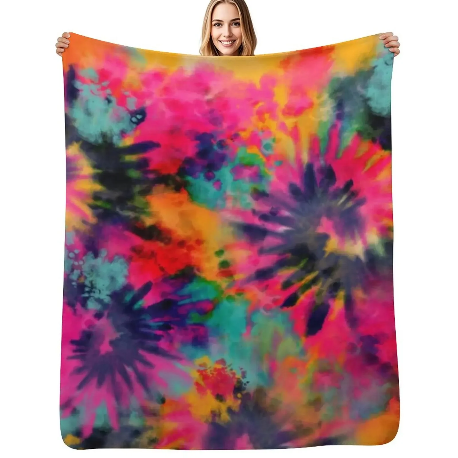 

Boho Trippin Throw Blanket christmas gifts Flannels blankets and throws Summer Beddings Blanket