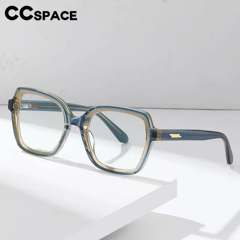 57357 Acetate Anti Blue Light Glasses Fashion Spring Hinge Prescription Eyeglass Men Women Vintage Optical Spectacles Frames