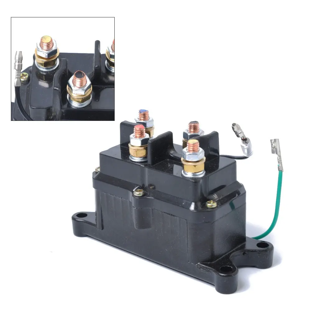 

Winch Solenoid Relay Contactor 63070 62135 74900 2875714 70715 For ATV For UTV For 2000-5000 For Lbs Plastic Solenoid Relay 12V
